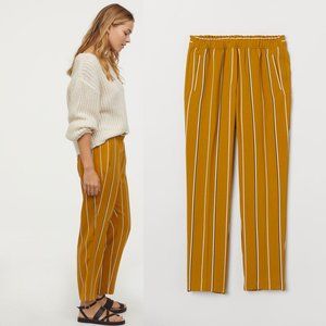 H&M Pull-On Trousers in Dark Yellow